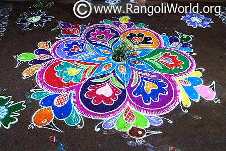 Colourful rangoli 2017