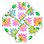 Lotus Kolam Designs