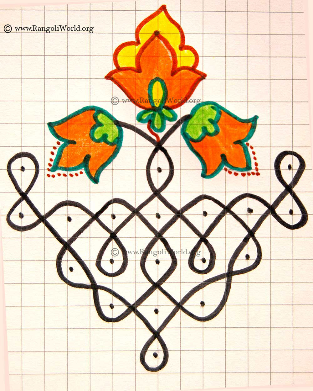 Flower Sikku Kolam