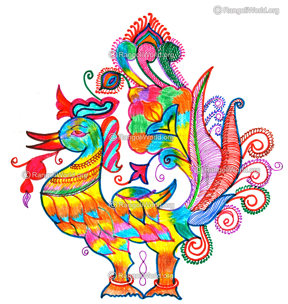 Beautiful peacock latest design 2016