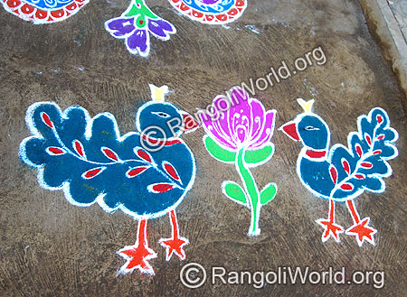 Love Birds Rangoli