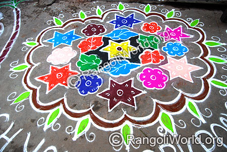 Star Rangoli Kolam