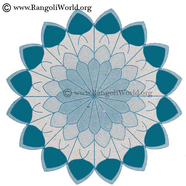 Leaf Rangoli Design