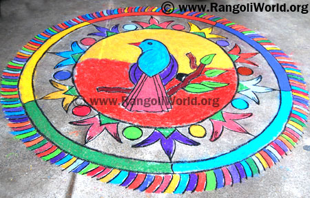 pigeon Rangoli