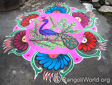 Peacock Rangoli