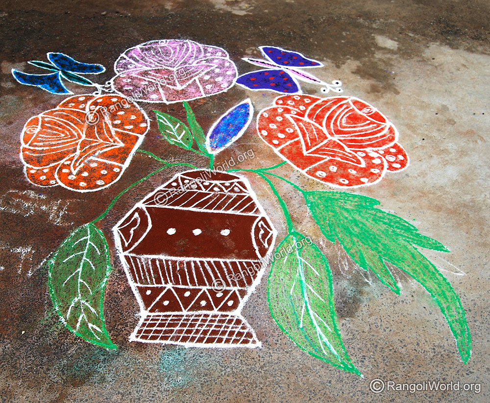 Flowerpot Rangoli