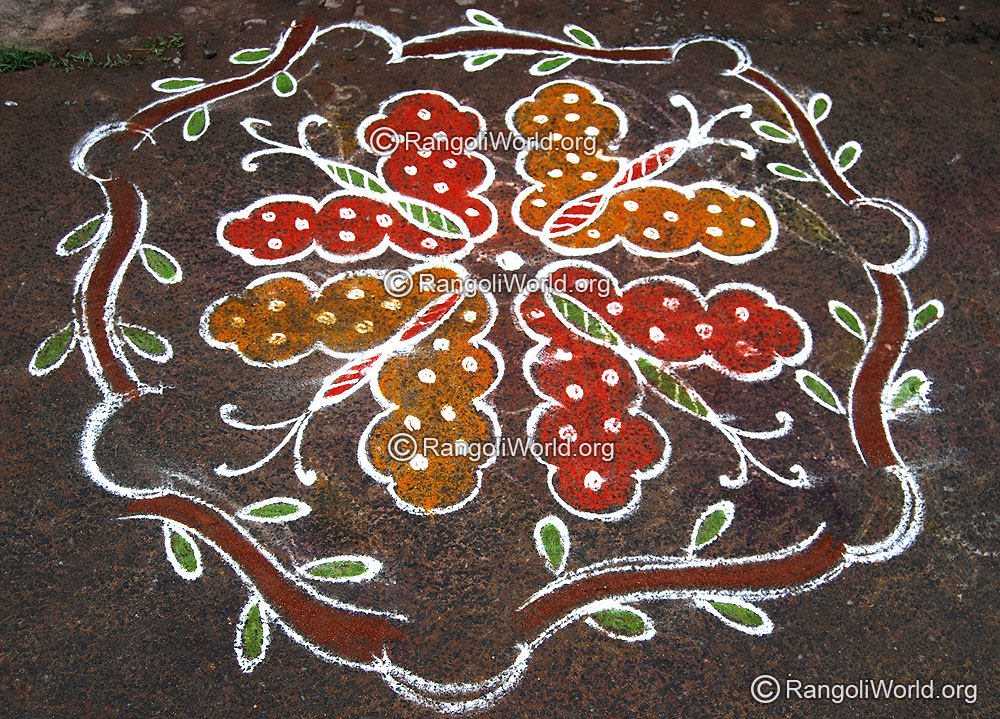 Flying Butterfly Rangoli