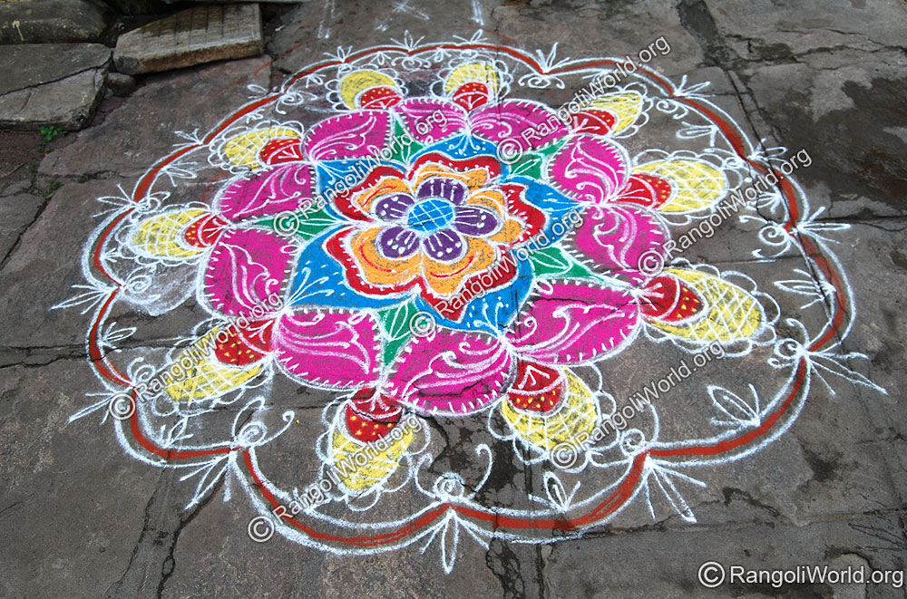 Freehand Rangoli