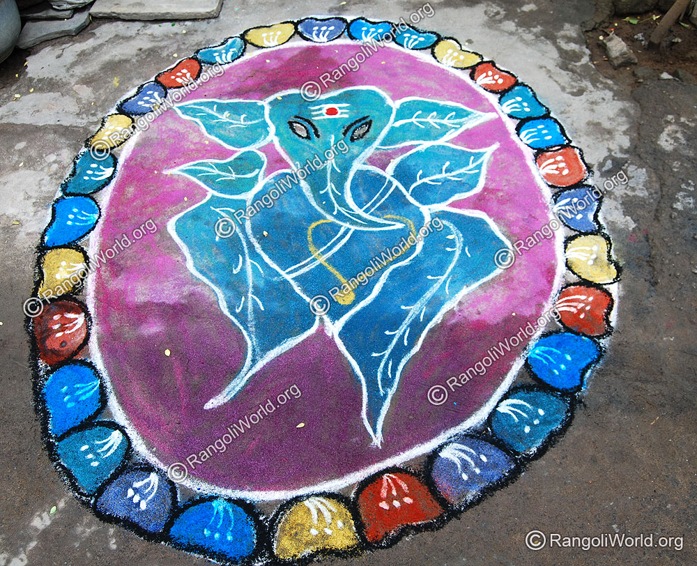 Ganapathy Rangoli