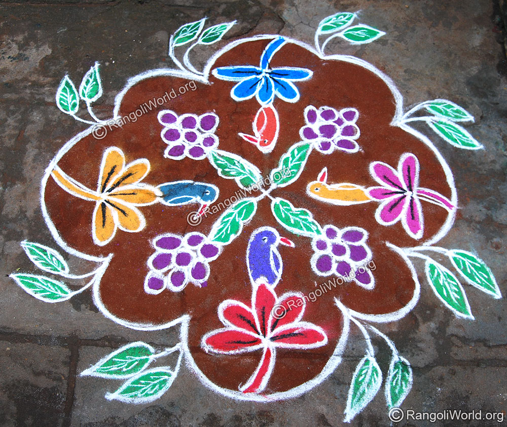 Grapes Rangoli