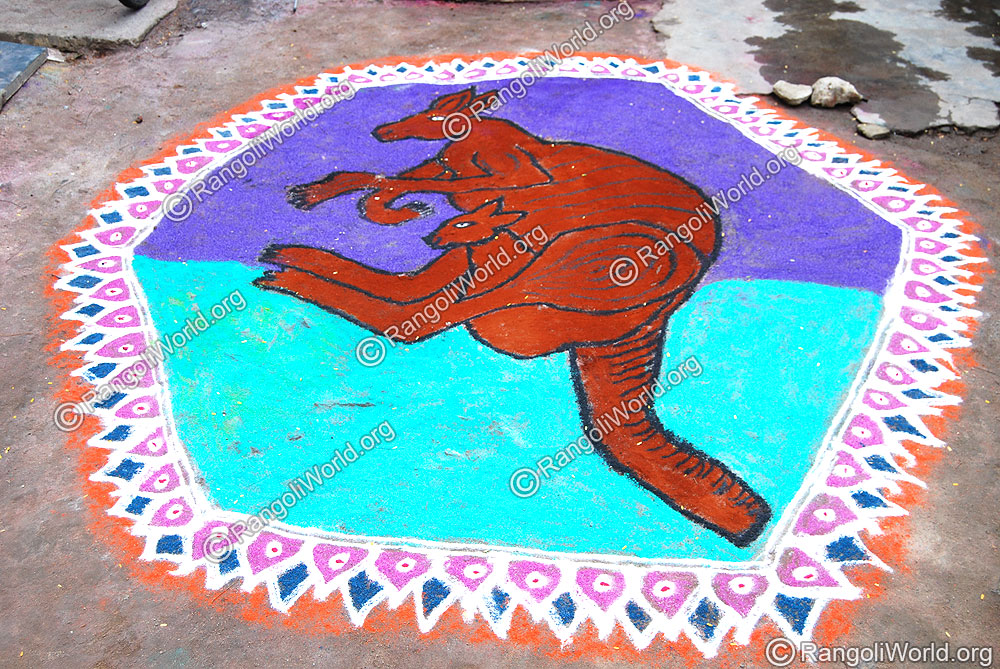 Kangaroo Rangoli