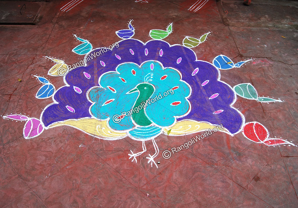 Peacockdance Rangoli