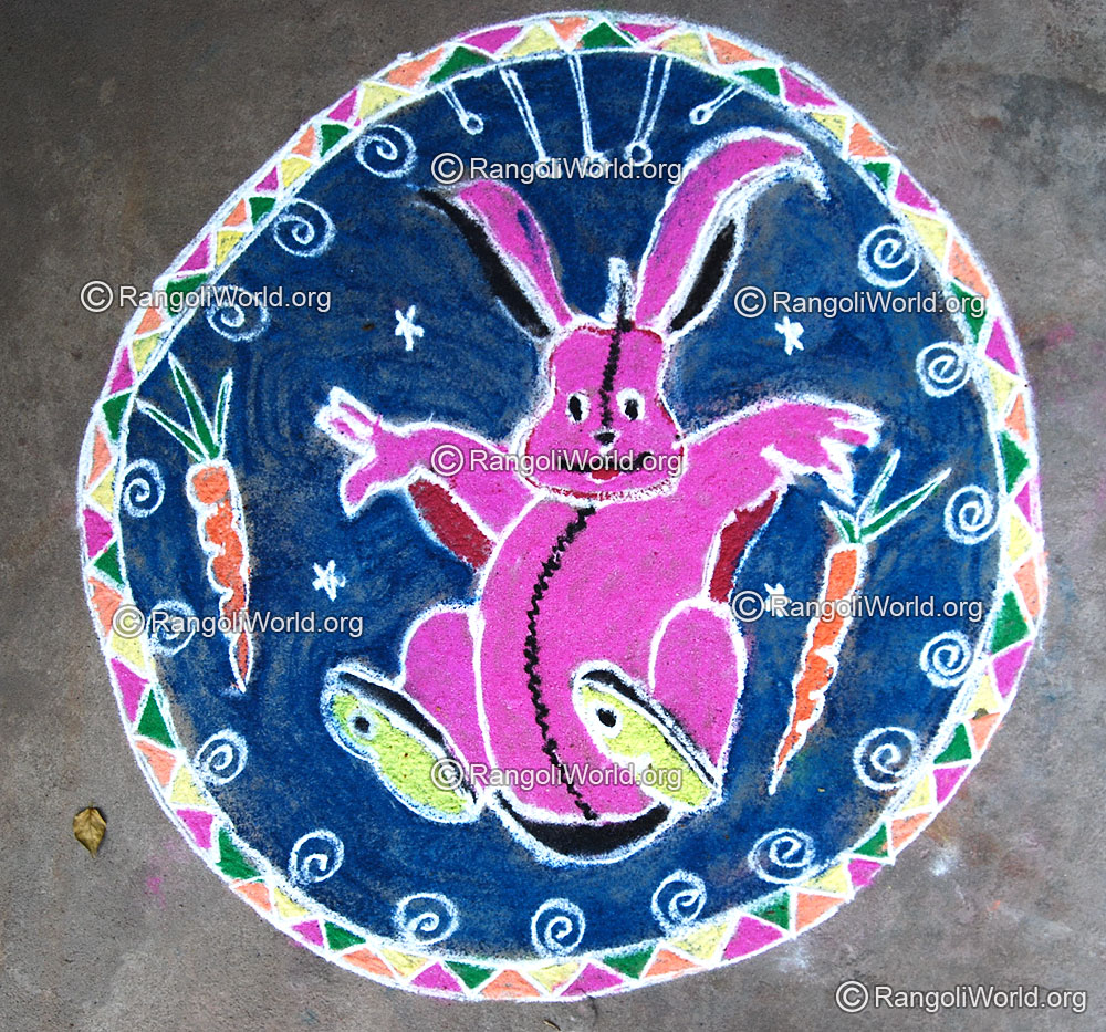 Rabbit Rangoli