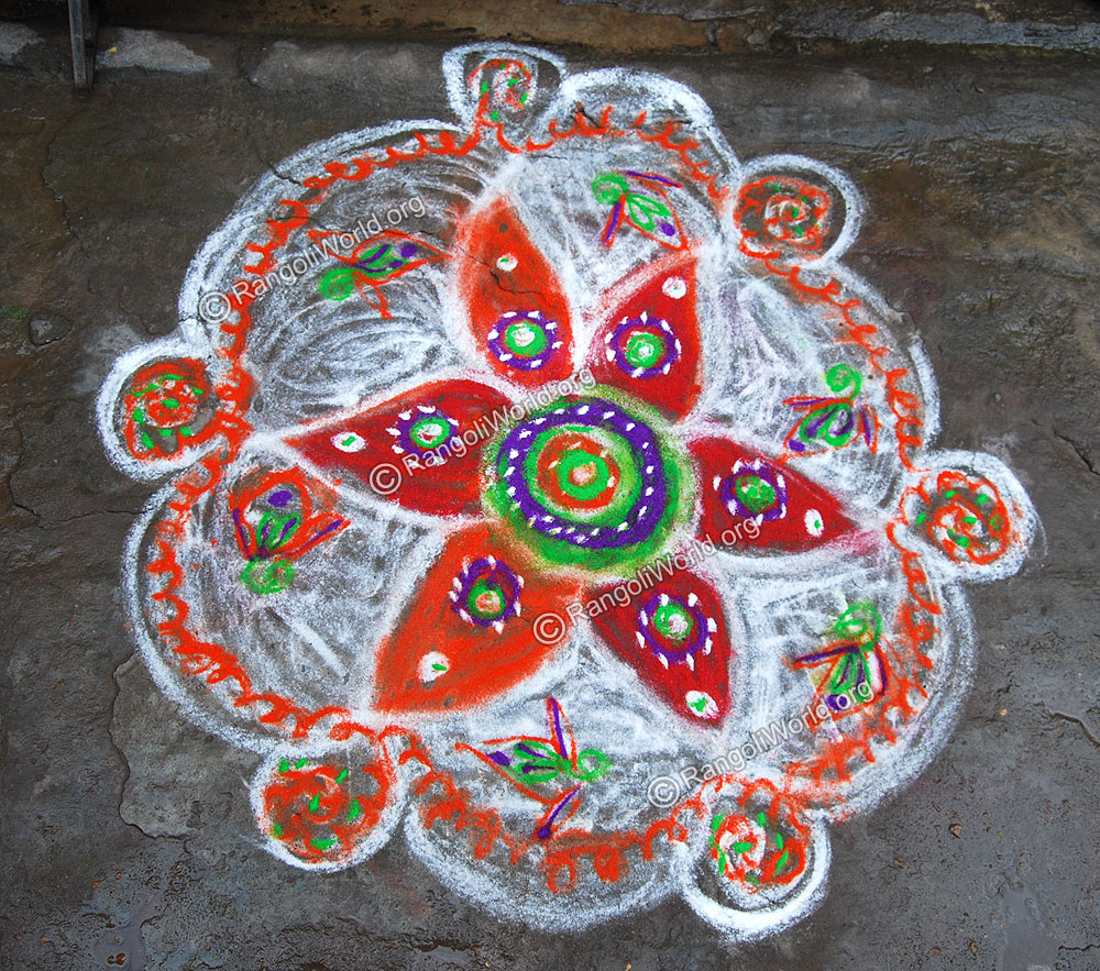 Sunflower Rangoli