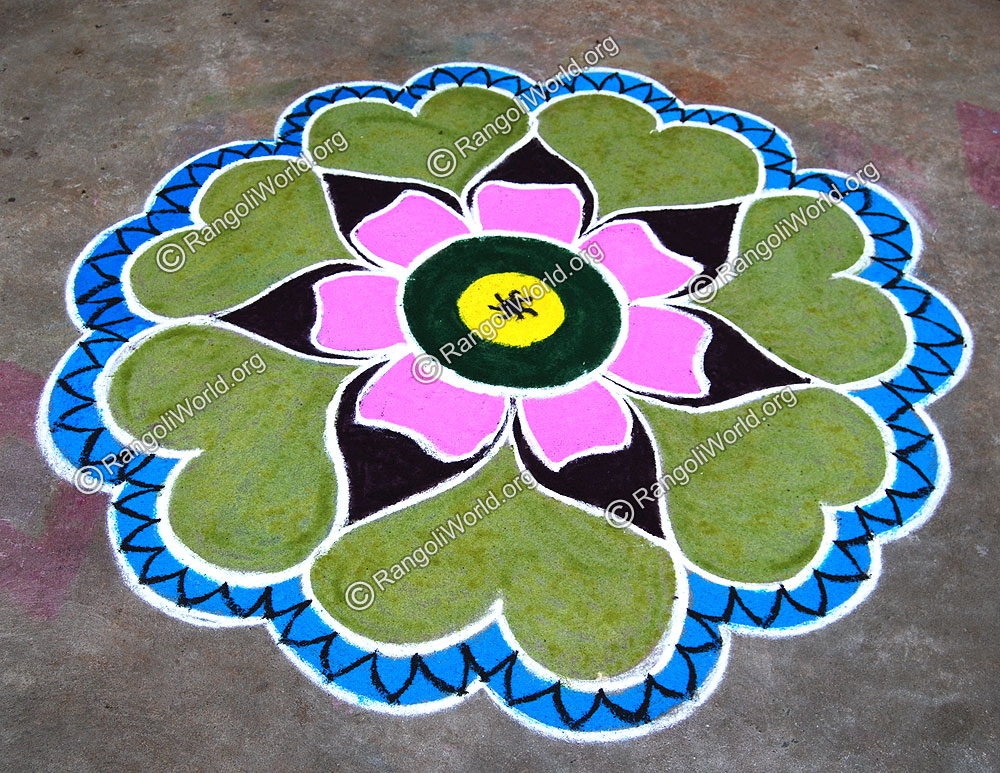 Sunflower Rangoli