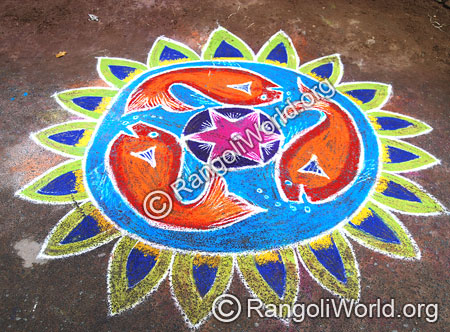 Animal rangoli designs collection